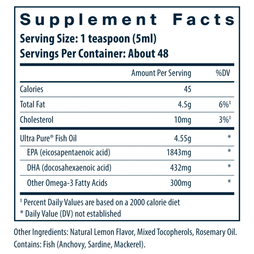 Product image for Ultra Pure® Fish Oil 2600.