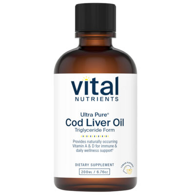 Ultra Pure® Cod Liver Oil 200 Milliliters