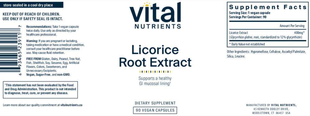 Product image for Licorice Extract 400mg.