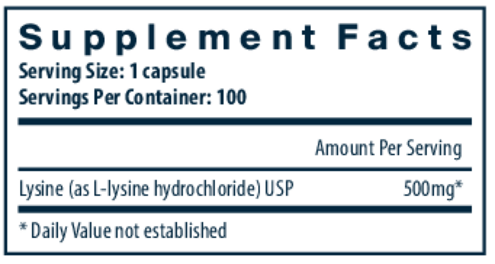 Product image for Lysine 500mg.