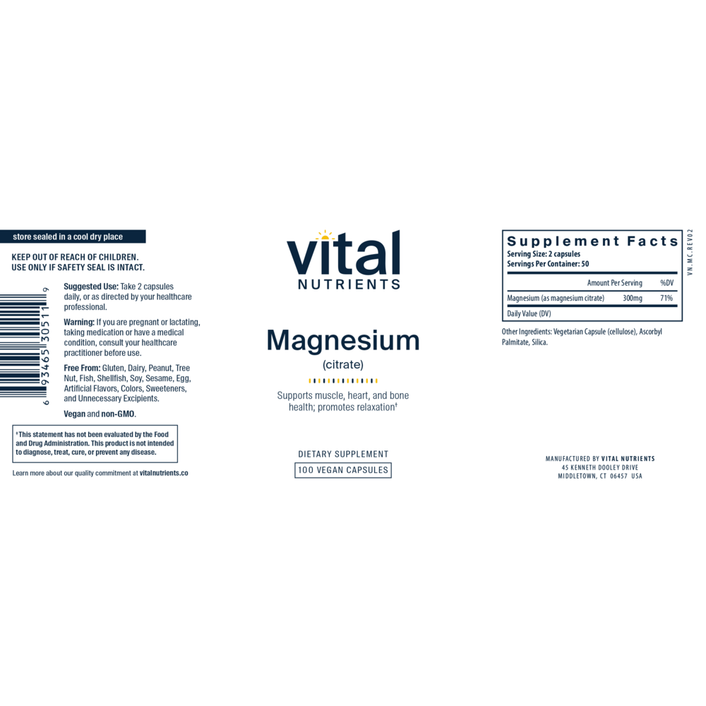 Product image for Magnesium Citrate 150mg.