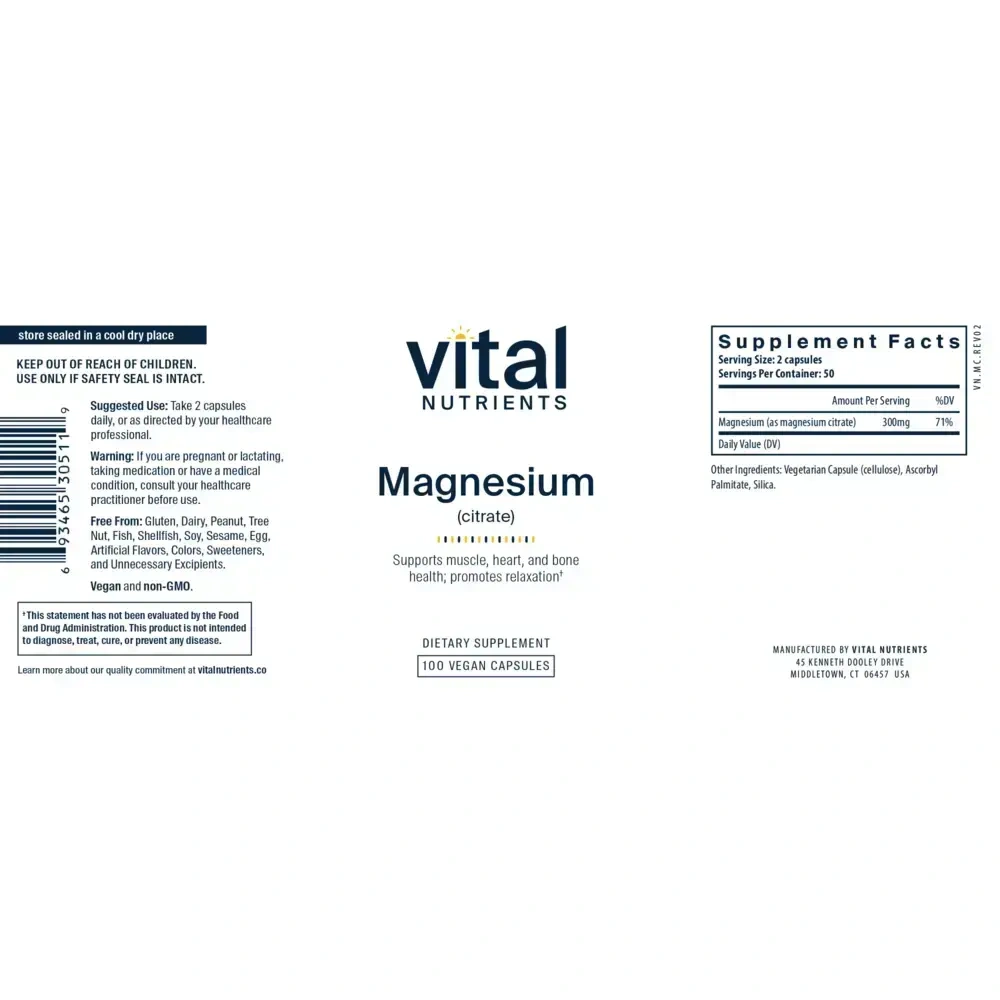 Product image for Magnesium Citrate 150mg.