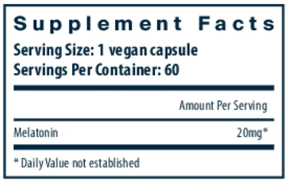 Product image for Melatonin 20mg.