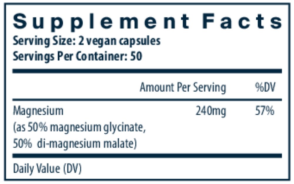 Product image for Magnesium (glycinate/malate).