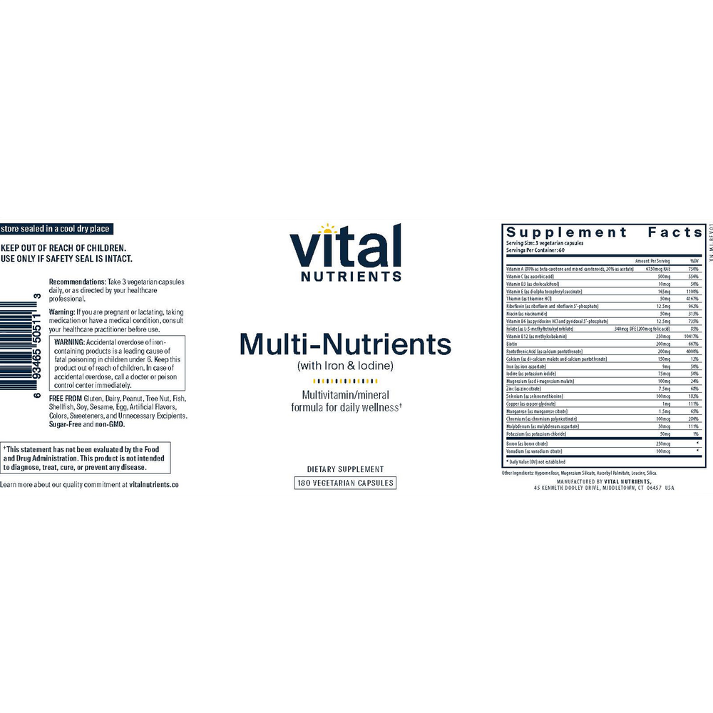 Product image for Multi-Nutrients w/Iron and Iodine.