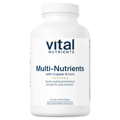 Multi-Nutrients 4 Citrate/Malate Formula (with Copper & Iron) 180 capsules Multi-Nutrients 4 Citrate/Malate Formula (with Copper & Iron) 180 capsules