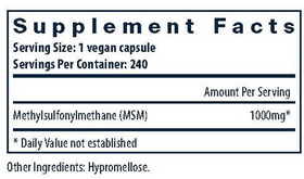 Product image for MSM 1000mg.
