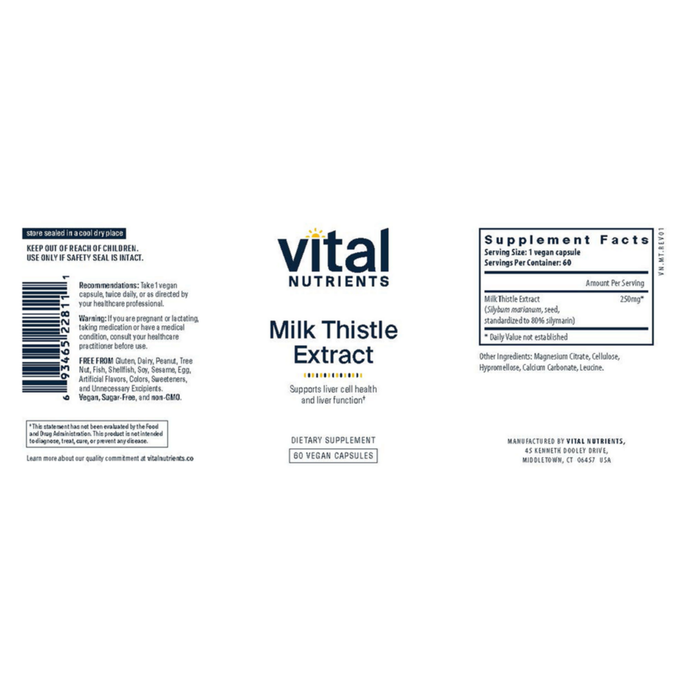 Product image for Milk Thistle Extract 250mg.