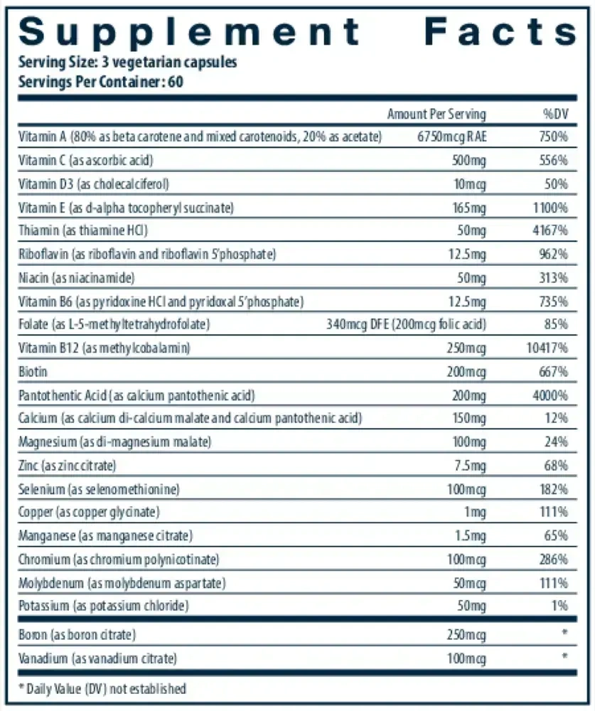 Product image for Multi-Nutrients (No Iron or Iodine).