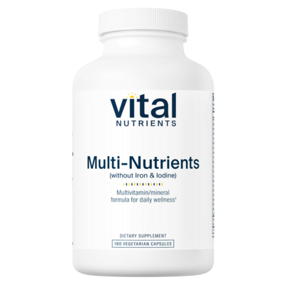 Multi-Nutrients (No Iron or Iodine) 180 capsules