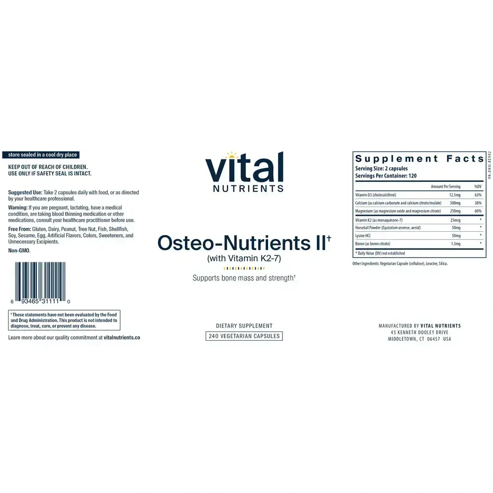 Product image for Osteo-Nutrients II w/ Vitamin K2-7.