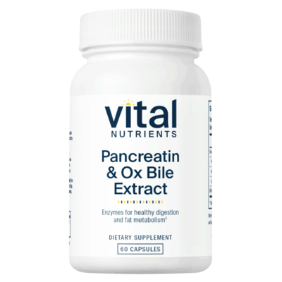 Pancreatin and Ox Bile 60 capsules