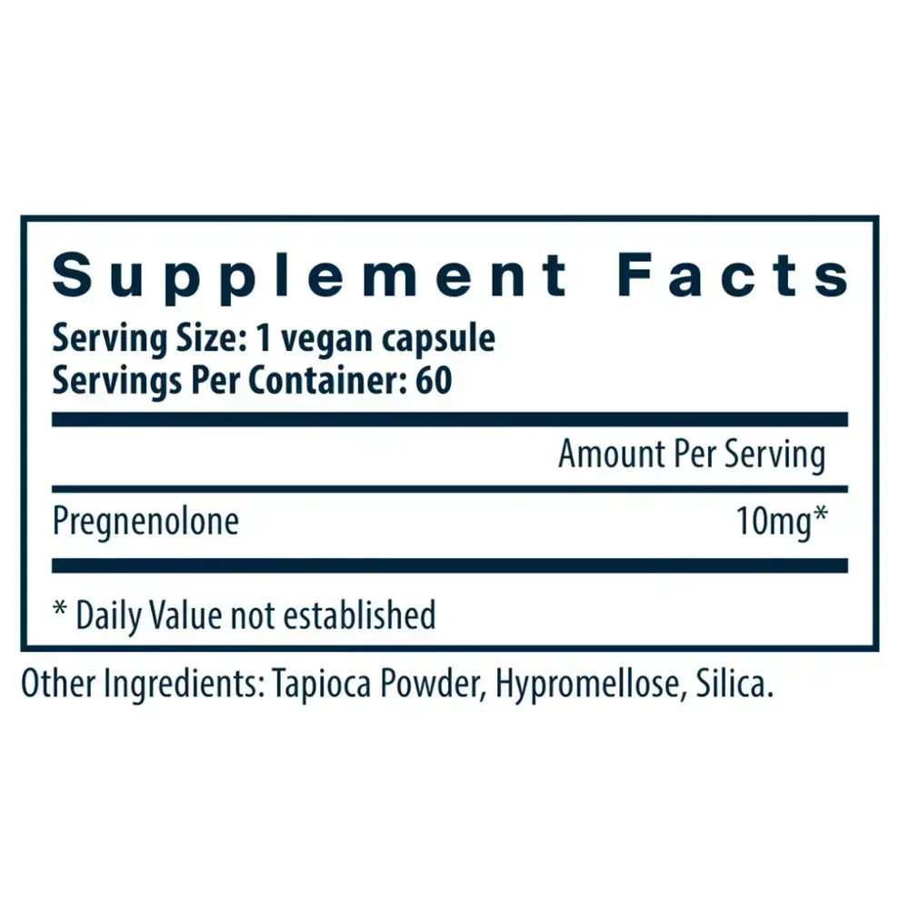 Product image for Pregnenolone 10mg.