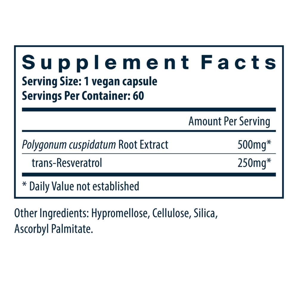 Product image for Resveratrol 500mg.
