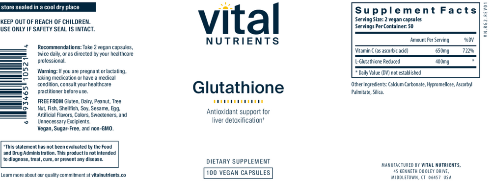 Product image for Glutathione 400mg.
