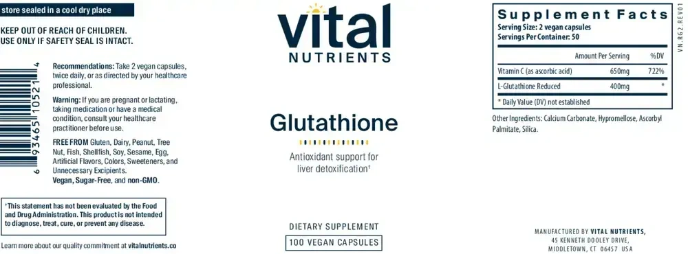 Product image for Glutathione 400mg.