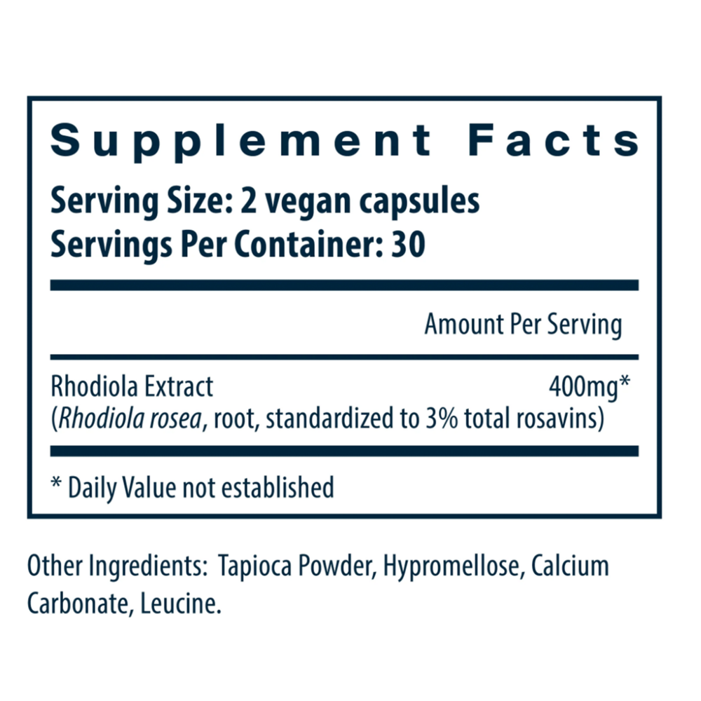 Product image for Rhodiola 3% 400mg.
