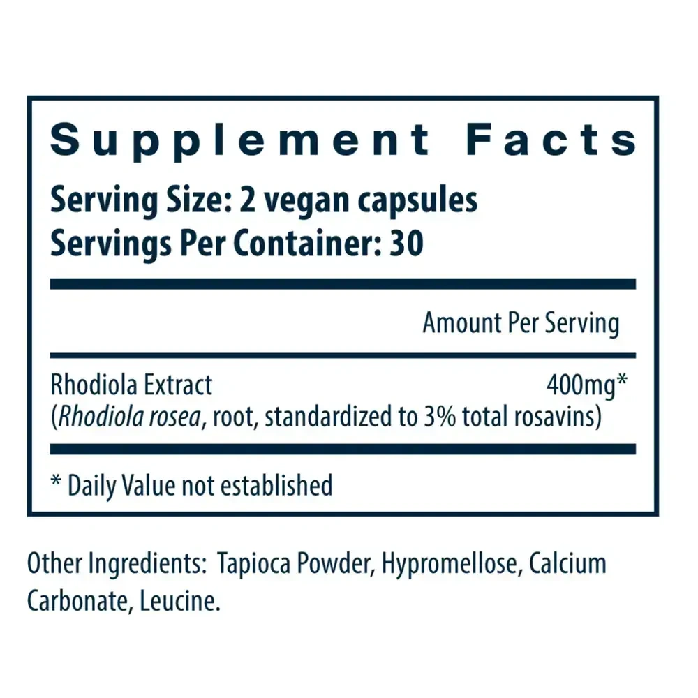 Product image for Rhodiola 3% 400mg.