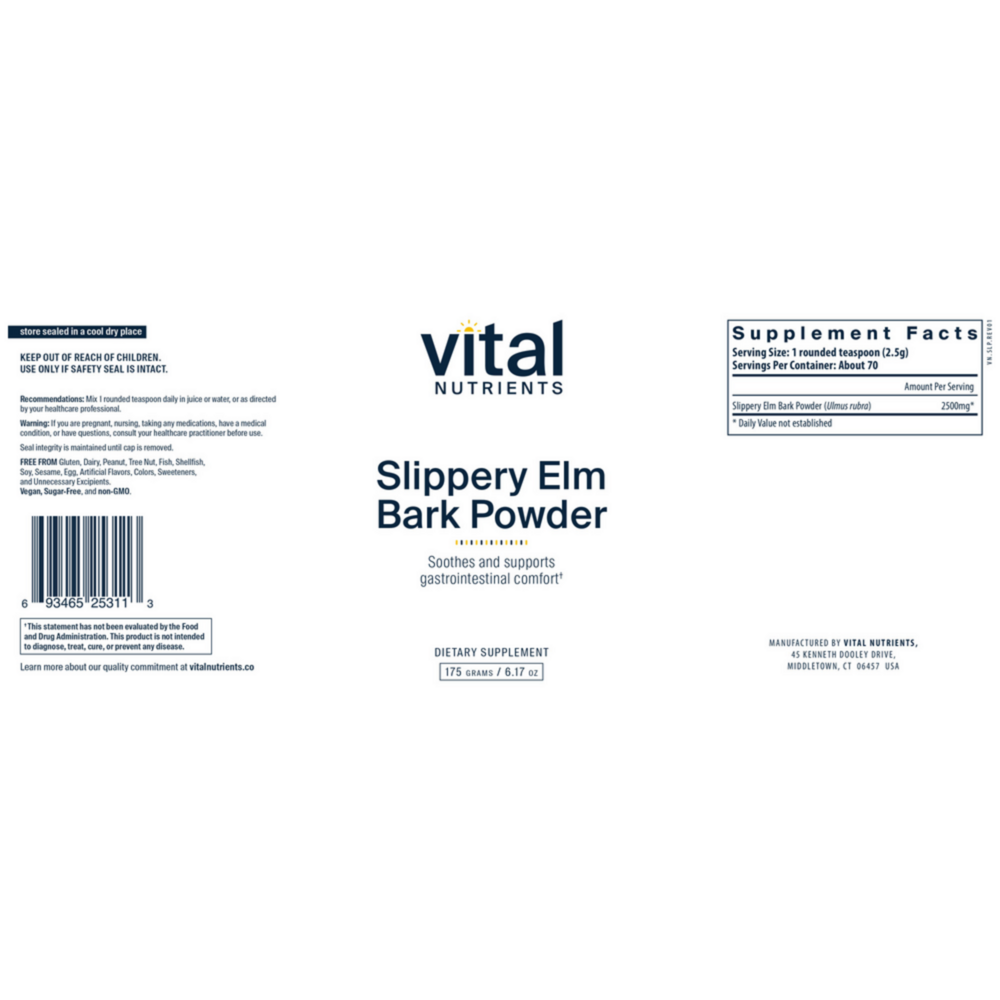 Product image for Slippery Elm Bark Powder.