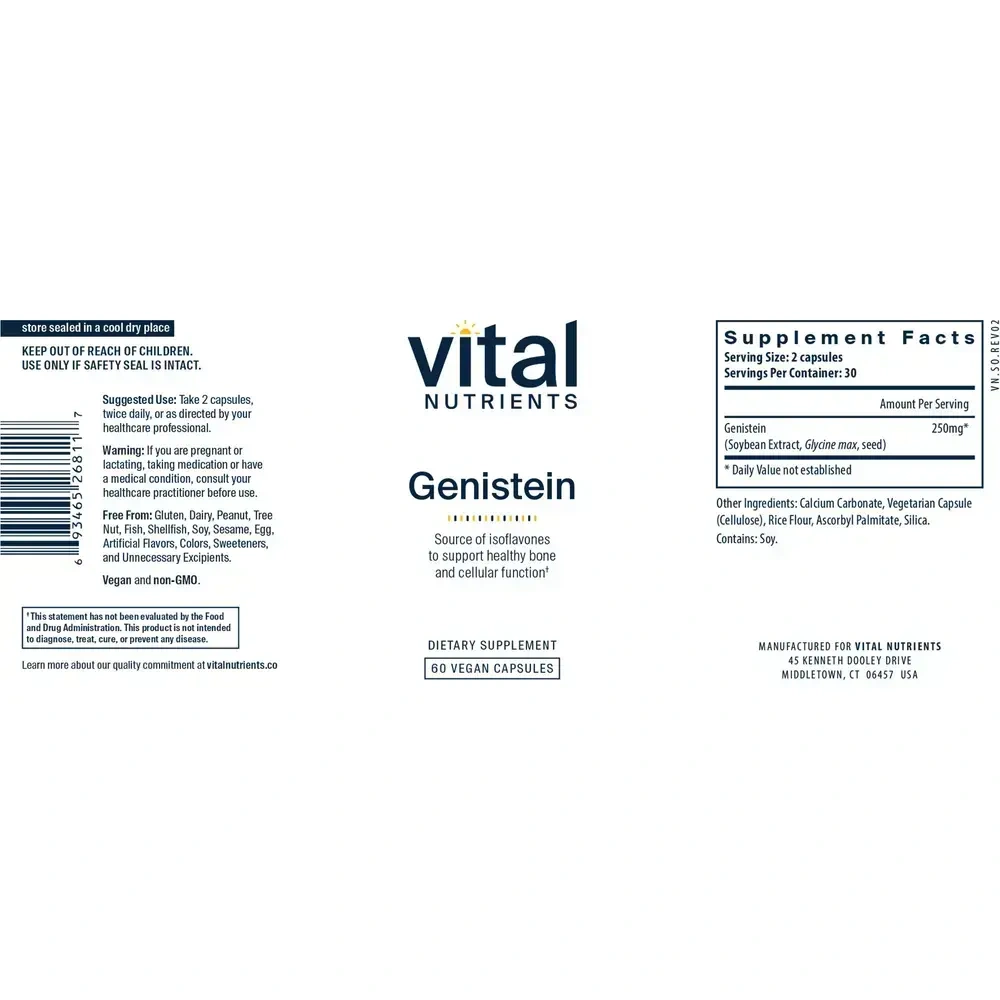 Product image for Genistein 125mg.