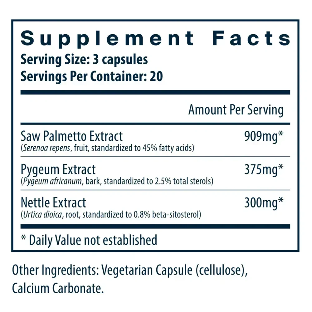 Product image for Saw Palmetto Pygeum Nettle Root.