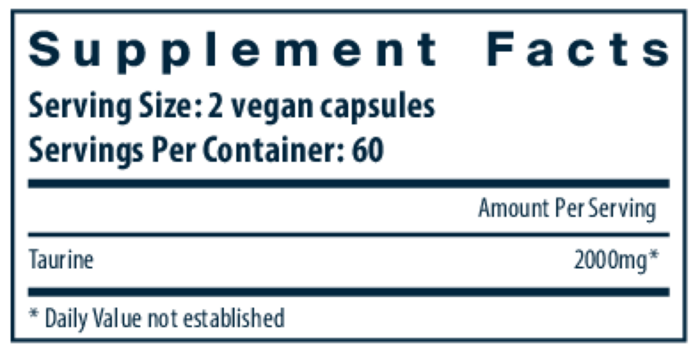Product image for Taurine 1000mg.