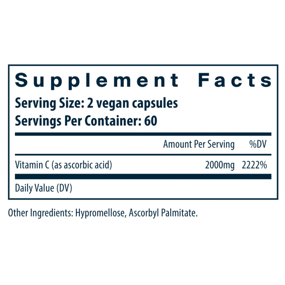 Product image for Vitamin C (100% pure ascorbic acid) 1000mg.