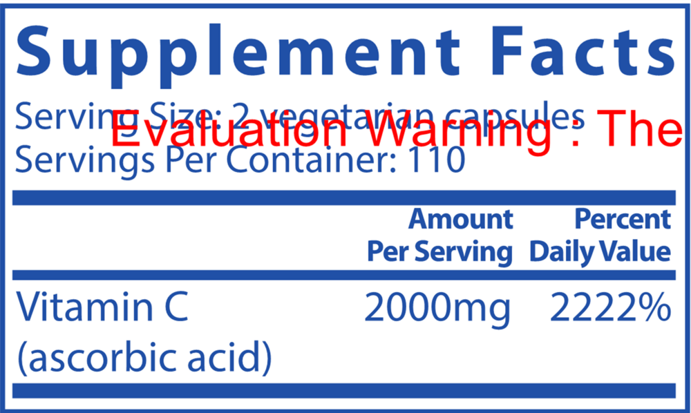 Product image for Vitamin C (100% pure ascorbic acid) 1000mg.
