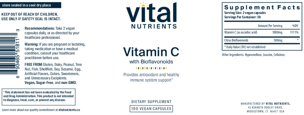 Product image for Vitamin C with Citrus Bioflavonoids.