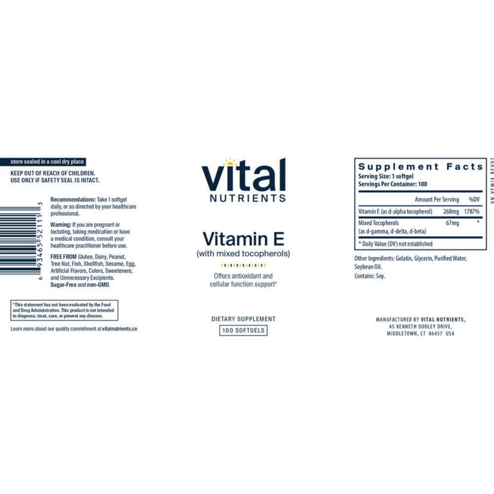 Product image for Vitamin E.