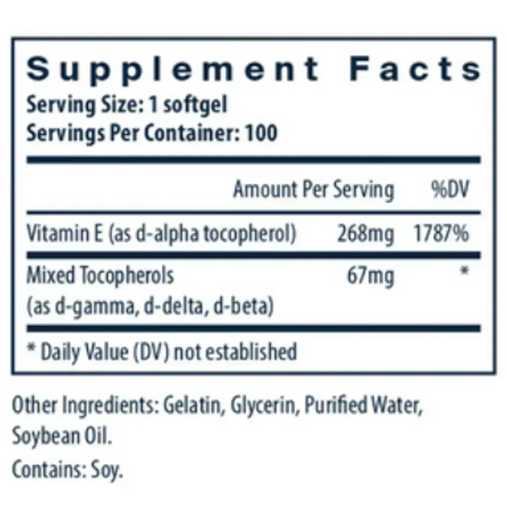 Product image for Vitamin E.