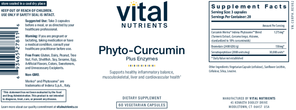 Product image for Phyto-Curcumin Plus.