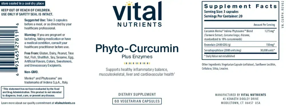Product image for Phyto-Curcumin Plus.