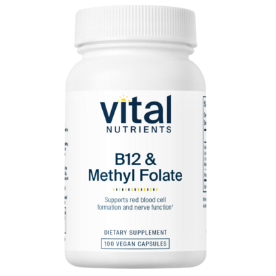 B-12/Methyl Folate 1000mcg/800mcg 100 capsules