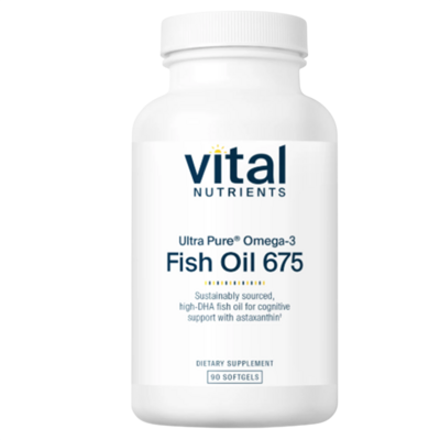 Ultra Pure® Fish Oil 675 High Omega-3 DHA 90 Softgels