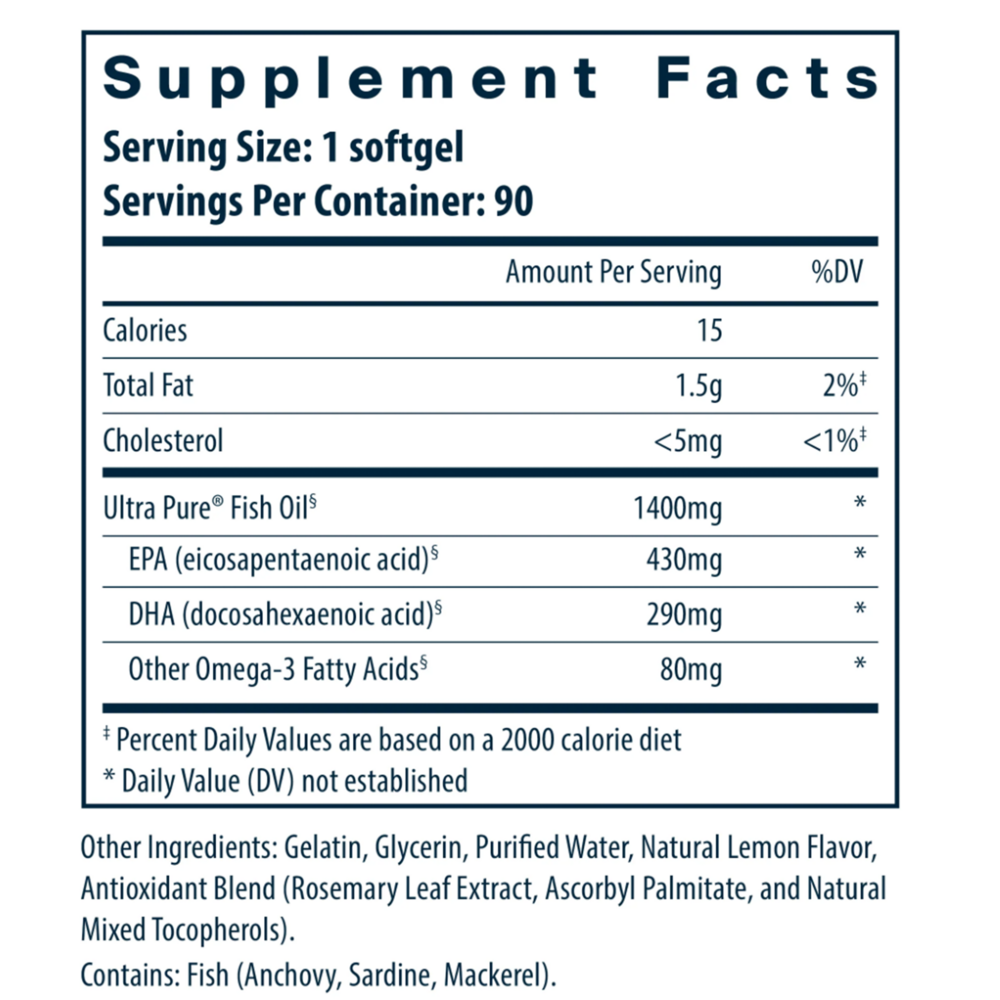 Product image for Ultra Pure® Fish Oil 800.