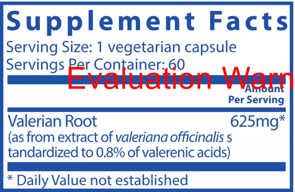 Product image for Valerian Root 625mg.