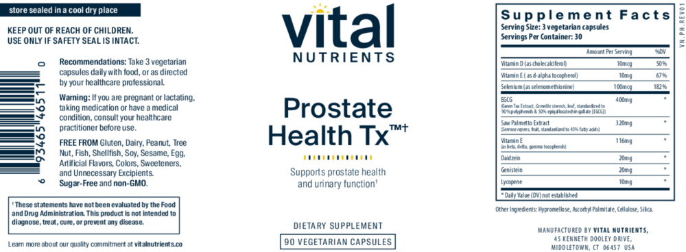 Product image for Prostate Health TX.