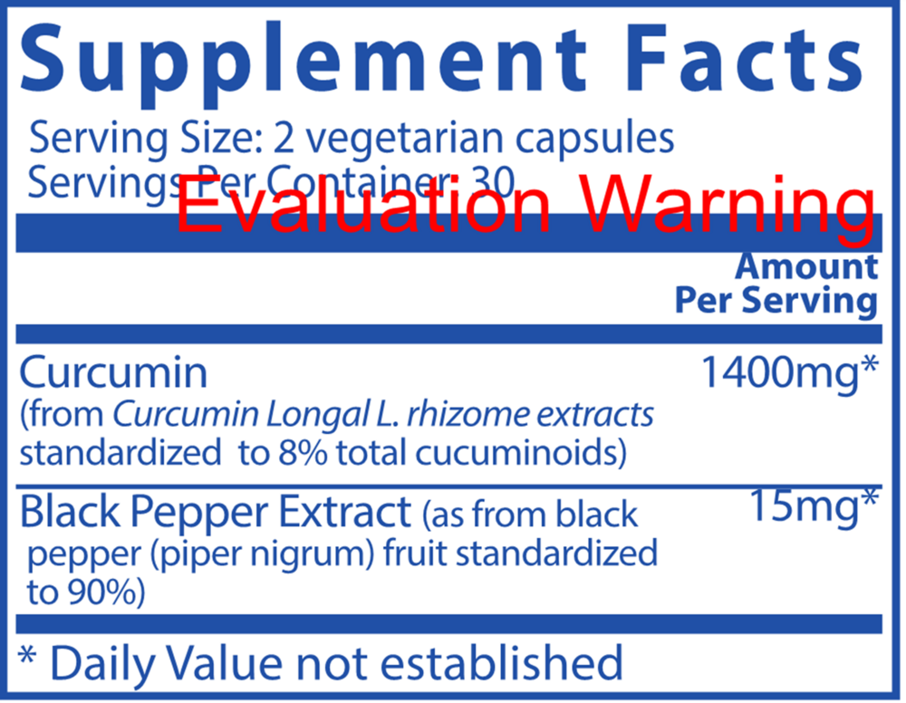 Product image for Curcumin Extract 700mg (with Bioperine®).