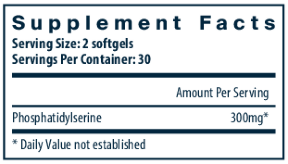 Product image for Phosphatidylserine 150mg.