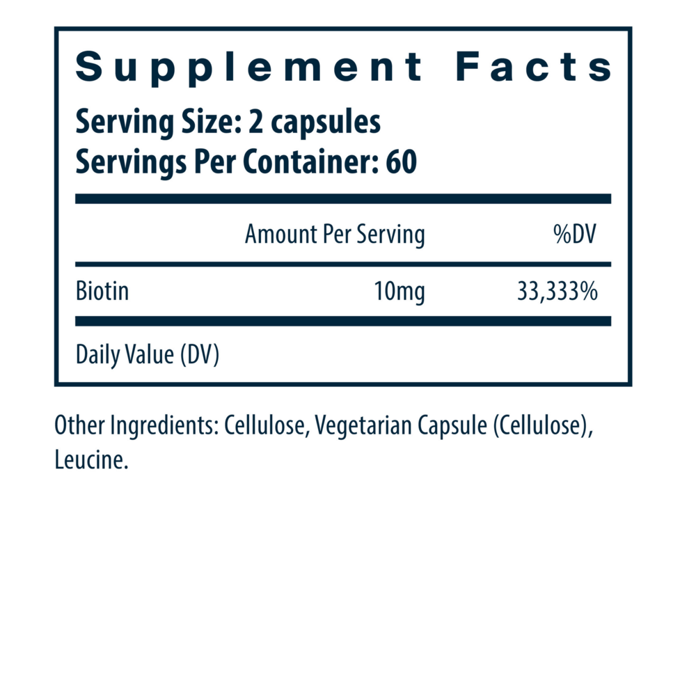 Product image for Biotin 10mg.
