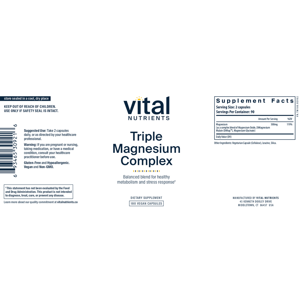 Product image for Triple Magnesium Complex.