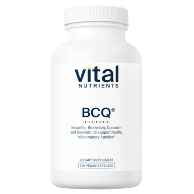 BCQ: Bromelain, Curcumin and Quercetin (California Only) (120 capsules) Product image for BCQ: Bromelain, Curcumin and Quercetin (California Only) (120 capsules).