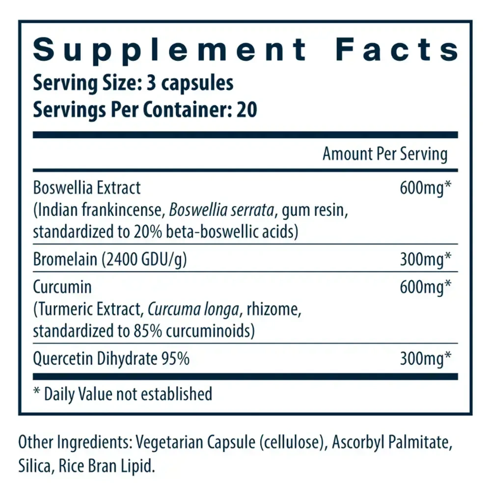 Product image for BCQ: Bromelain, Curcumin and Quercetin (California Only).