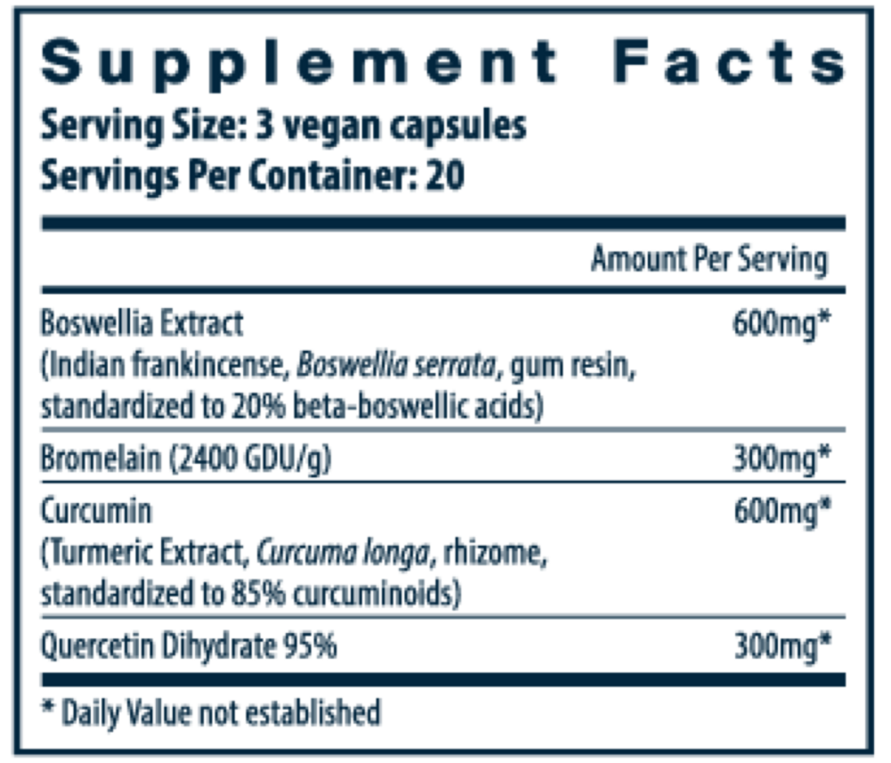 Product image for BCQ: Bromelain, Curcumin and Quercetin (California Only).