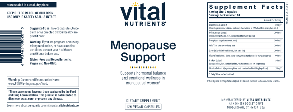 Product image for Menopause Support (California Only).