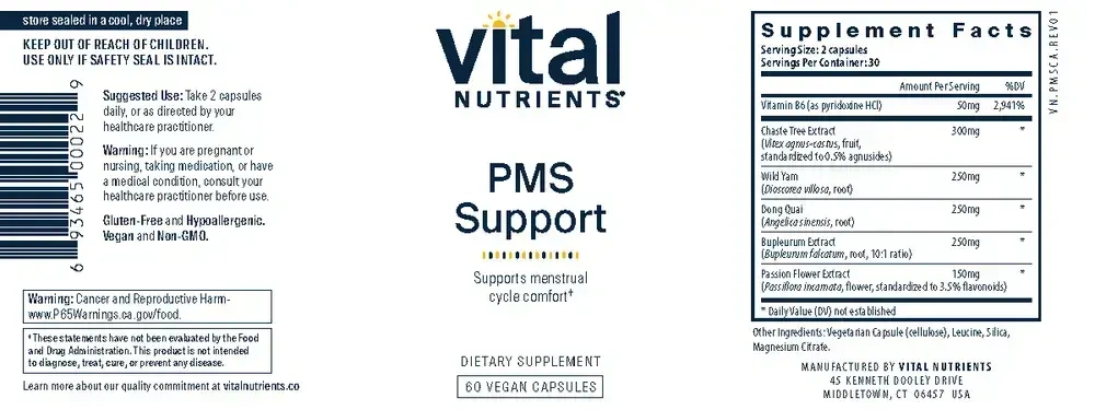 Product image for PMS Support (California Only).