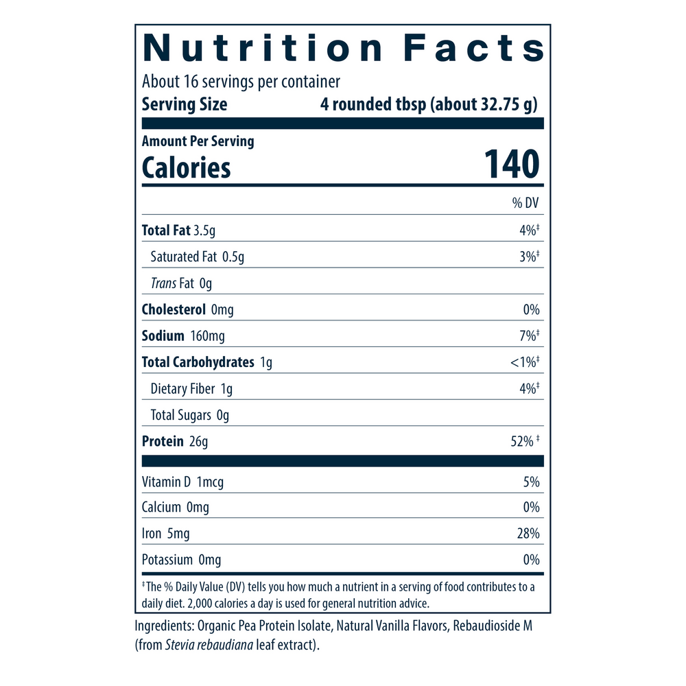Product image for ProVeg Organic Pea Protein, Natural Vanilla (California Only).