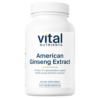 American Ginseng Extract 250 mg (California Only) - Supports Adrenal Gland Function, Mental and Physical Endurance, and Normal Blood Sugar Levels*