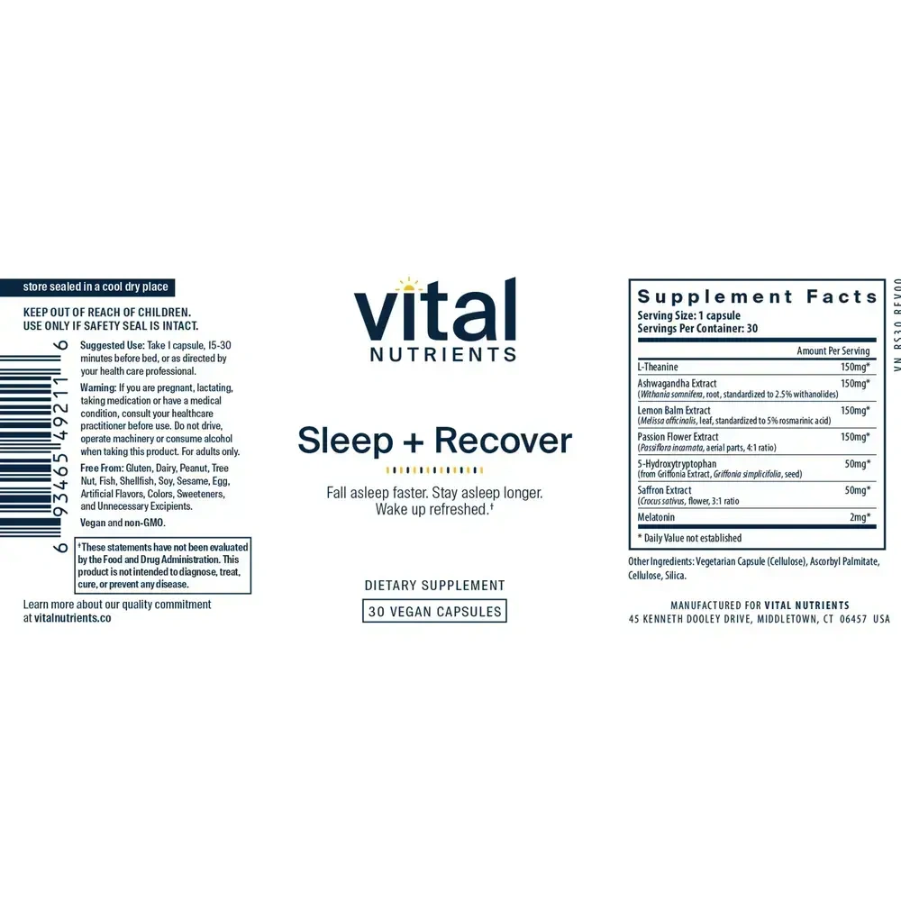 Product image for Sleep + Recover.